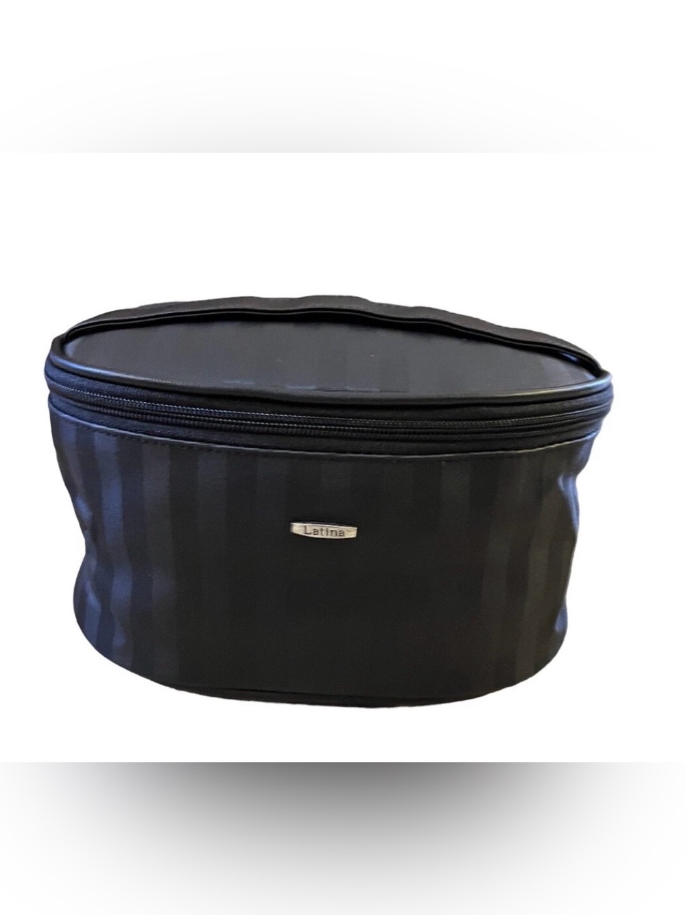 New! Cosmetic Makeup Bag Top Zip With Handle Black 9x5x4.5